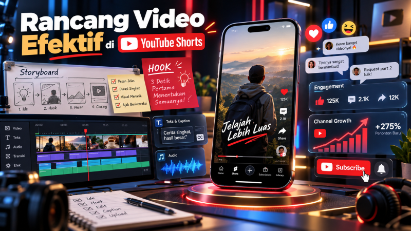Merancang Video Pendek yang Efektif di YouTube Shorts